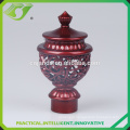 D-F0015 red curtain rod plastic finial